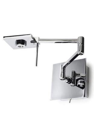 Lampa ścienna wewnętrzna DEL A-34 Chrome - LED 6W 3000K 900lm IP20 - PUJOL