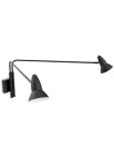 Lampa ścienna wewnętrzna DUO A-217/2 Black - E14 LED IP20 - PUJOL