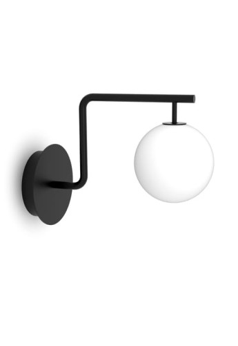 Lampa ścienna wewnętrzna ZIG A-224/C black - E27 LED IP20 - PUJOL