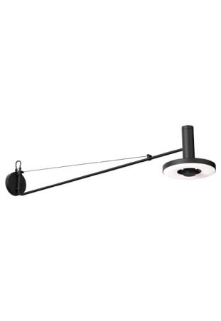Lampa ścienna wewnętrzna BEADS 120 czarny - 16W, 220-240V, 2100K do 2800K, 900lm, IP20 - TONONE 