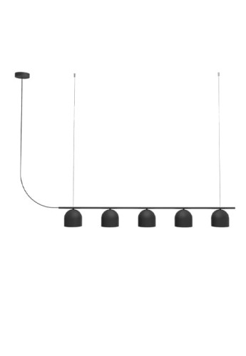 Lampa wisząca wewnętrzna RIO CHANDELIER 5 matowy czarny - G9 220-240V IP20 ON-OFF - ROBIN