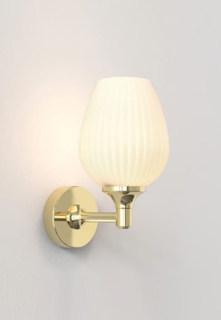 Lampa ścienna wewnętrzna LIBERTY polerowany mosiądz - 40W E14/SES IP44 - ASTRO