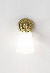 Lampa ścienna wewnętrzna ANTON polerowany mosiądz - 40W E14/SES IP44 - ASTRO