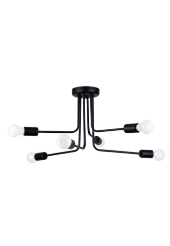 Lampa wisząca NORAH 6 czarna - E27, 6x15W LED, IP20
