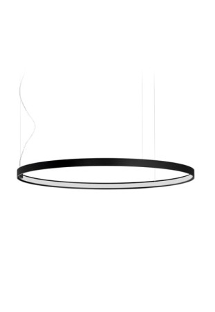 Lampa sufitowa wisząca ZERO ROUND Ø75 black - LED 36W 2700K Ra>90 3059lm 24V DC IP20 - PANZERI