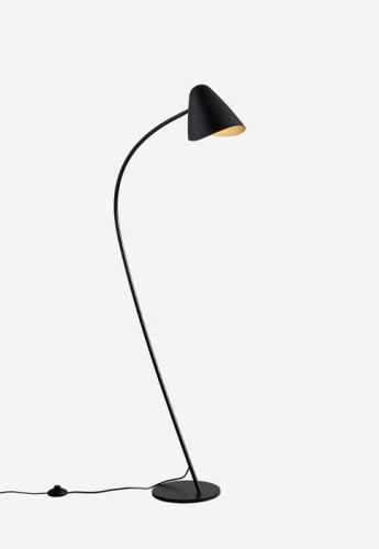 Lampa podłogowa wewnętrzna ORGANIC - E27 15W 771lm czarna - LEDS C4