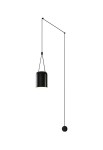 Lampa ścienna wewnętrzna ATTIC Single Rectangular Shape - E27 15W 768lm IP20 czarna - LEDS C4