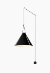 Lampa ścienna wewnętrzna SUPER ATTIC - E27 15W 916lm IP20 czarna - LEDS C4