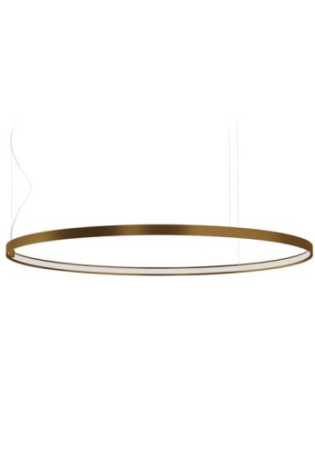 Lampa sufitowa wisząca ZERO ROUND Ø100 bronze - LED 47W 2700K Ra>90 4079lm 24V DC IP20 - PANZERI