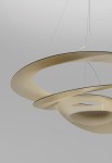 Lampa sufitowa wisząca PRICE złoty - LED 44W, 3000K, 3313lm, CRI90, Dimmable (Push), IP20 - ARTEMIDE