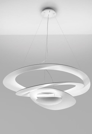 Lampa sufitowa wisząca PRICE biały - LED 44W, 3000K, 3313m, CRI90, Dimmable (Push), IP20 - ARTEMIDE