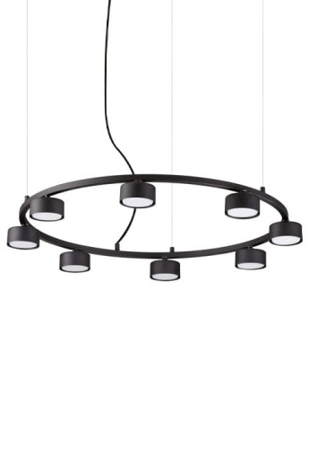 Lampa wisząca wewnętrzna MINOR ROUND SP8 black - GX53 max 8x9W 220-240V IP20