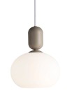 Lampa sufitowa wisząca wewnętrzna NOTTI szary - E27 40W 230V IP20