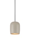 Lampa sufitowa wisząca wewnętrzna NOTTI 10 szary - E27 25W 220-240V IP20