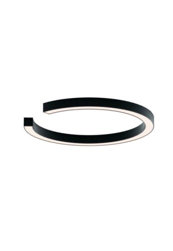 Lampa sufitowa ROBERTA 50 matowy czarny - LED 20W 3000K 3200lm 220-240V IP20 - ROBIN