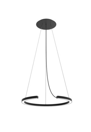 Lampa wisząca ROBERTA 65 matowy czarny - LED 30W 3000K 4800lm 220-240V IP20 - ROBIN
