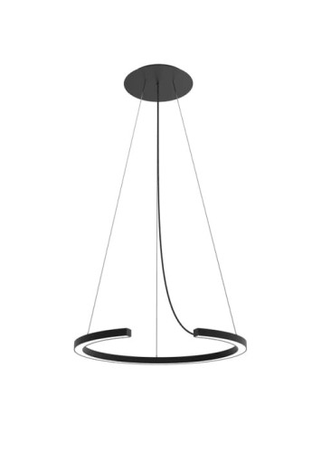 Lampa wisząca ROBERTA 65 matowy czarny - LED 30W 3000K 4800lm 220-240V IP20 - ROBIN