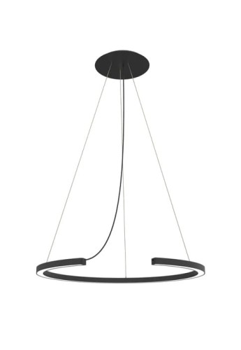 Lampa wisząca ROBERTA 80 matowy czarny - LED 40W 3000K 6400lm 220-240V IP20 - ROBIN