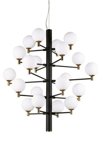 Lampa wisząca COPERNICO SP20 czarny - G9 max 20x4W 220-240V IP20