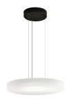 Lampa wisząca CÔTE czarny-szkło matowe białe - LED 22,5W 2700K Ra>90 1815lm 220-240V AC IP20 ściemnialna ( phase cut ) - PANZERI