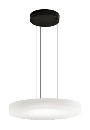 Lampa wisząca CÔTE czarny-szkło matowe białe - LED 22,5W 2700K Ra>90 1815lm 220-240V AC IP20 ściemnialna ( phase cut ) - PANZERI