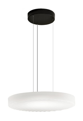 Lampa wisząca CÔTE czarny-szkło matowe białe - LED 22,5W 2700K Ra>90 1815lm 220-240V AC IP20 ściemnialna ( phase cut ) - PANZERI