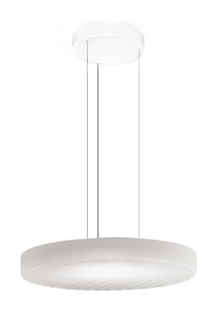 Lampa wisząca CÔTE biały-szkło dymne szare - LED 22,5W 2700K Ra>90 1815lm 220-240V AC IP20 ściemnialna ( phase cut ) - PANZERI