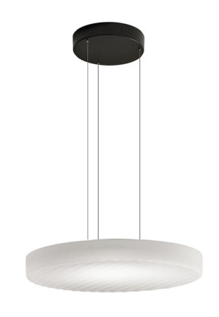 Lampa wisząca CÔTE czarny-szkło dymne szare - LED 22,5W 2700K Ra>90 1815lm 220-240V AC IP20 ściemnialna ( phase cut ) - PANZERI