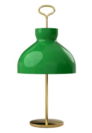 Lampa stołowa ARENZANO TAR310-0939 mosiądz-błyszczące zielone szkło - TATO 