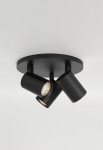 Lampa sufitowa ASCOLI TRIPLE ROUND matowy czarny - 3x50W Max GU10 IP20 - ASTRO