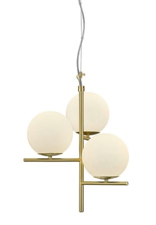 Lampa wisząca wewnętrzna PURE matowy misiądz - 3x E14 max. 28W 230V~50Hz IP20 