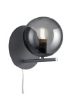 Lampa ścienna wewnętrzna PURE przydymiony - 1xE14 max. 28W 230V~50Hz IP20