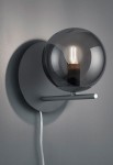 Lampa ścienna wewnętrzna PURE przydymiony - 1xE14 max. 28W 230V~50Hz IP20