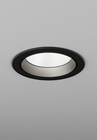 Oprawa sufitowa wewnętrzna wpuszczana PUTT maxi LED L930 19° czarna - 14W, 3000K, CRI>90, IP20 - AQFORM 