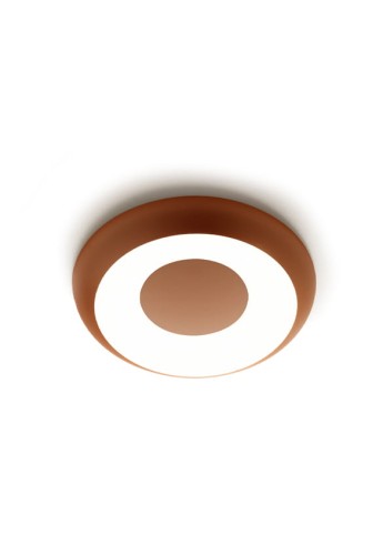 Lampa sufitowo-ścienna SUPERBOLD 45 textured natural terracotta textured natural terracotta - LED 21W 2700K Ra>90 1414lm 220-240V AC dimmable ( phase cut ) - PANZERI