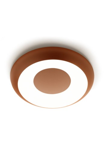 Lampa sufitowo-ścienna SUPERBOLD 60 textured natural terracotta - LED 32W 2700K Ra>90 2122lm 220-240V AC dimmable ( phase cut ) - PANZERI