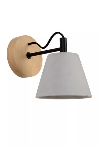 Lampa ścienna wewnętrzna POSSIO - E14 - 40W- 230V - IP20 - szary