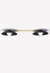 Lampa ścienno-sufitowa wewnętrzna RANDA DUO matowy czarny-polerowany mosiądz - 2xG9 220-240V IP20 - ROBIN