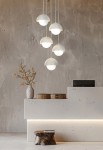 Lampa wisząca BONO 5 beżowy - G9 max 8W LED 230V-50Hz IP20