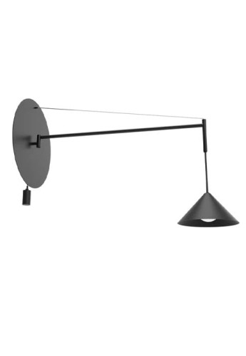 Lampa ścienna wewnętrzna ROMA 60 matowy czarny - G9 220-240V IP20 - ROBIN