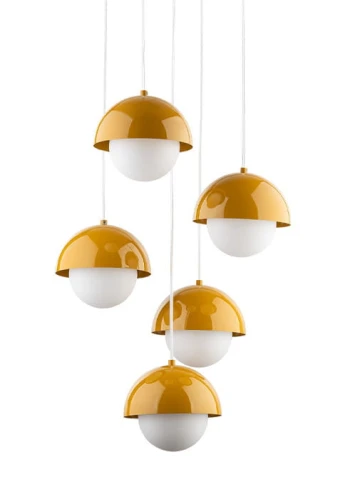 Lampa wisząca BONO 5 ochra - G9 max 8W LED 230V-50Hz IP20