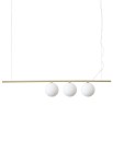 Lampa wisząca PERLINE SP3 satynowy mosiądz - G9 max 3x40W 220-240V IP20