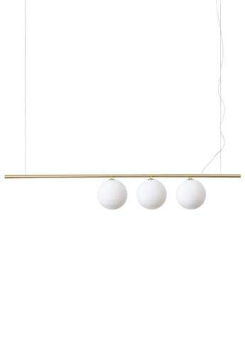 Lampa wisząca PERLINE SP3 satynowy mosiądz - G9 max 3x40W 220-240V IP20