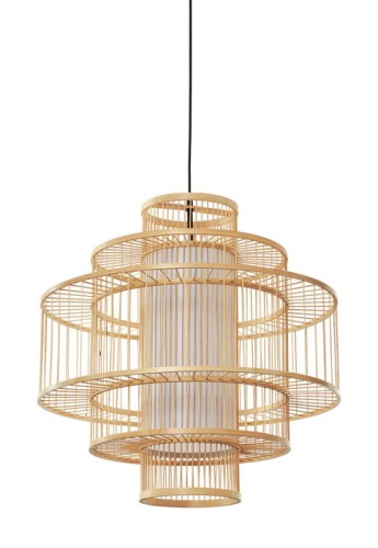 Lampa wisząca STELA rattanowa - E27 220-240V IP20