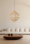 Lampa wisząca STELA rattanowa - E27 220-240V IP20