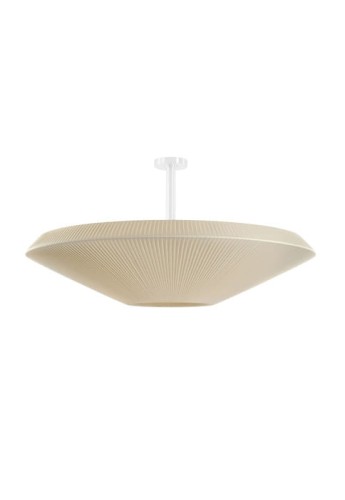 Lampa sufitowa SIAM 150 Big - kremowy półprzezroczysty abażur - 6x15W LED E-27 A60 100-240V 50/60Hz IP20 - BOVER