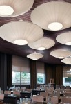 Lampa sufitowa SIAM 150 Big - kremowy półprzezroczysty abażur - 6x15W LED E-27 A60 100-240V 50/60Hz IP20 - BOVER