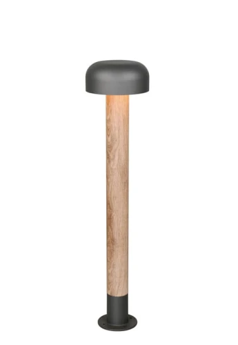Słupek oświetleniowy FRASER 84,5 cm - 1xE27 max.10W 230V IP54 jasne drewno