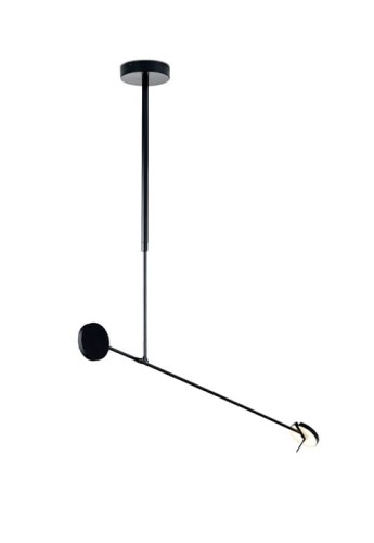 Lampa wisząca wewnętrzna INVISIBLE SINGLE ADJUTABLE - LED 10.5W 2700K PHASE CUT 534lm IP20 czarny - LEDS C4