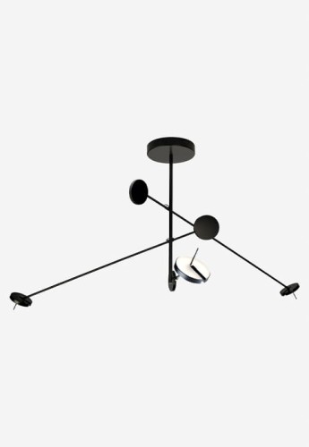 Lampa wisząca wewnętrzna INVISIBLE TRIPLEX - LED 28.5W 2700K PHASE CUT 1602lm czarny - LEDS C4
